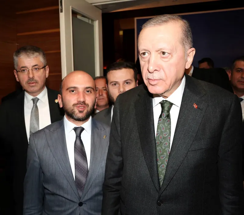 Tayyar Şahin, Cumhurbaşkanı Recep Tayyip Erdoğan ile birlikte